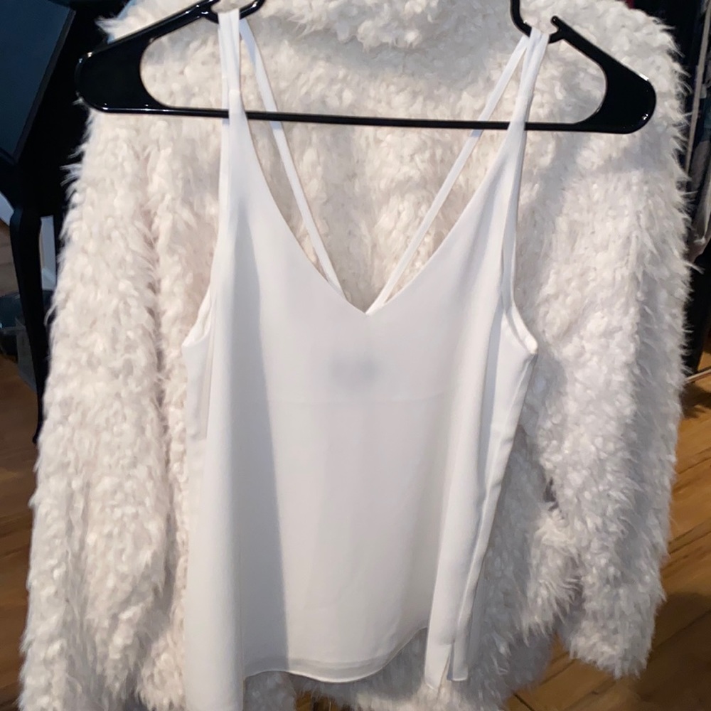 Topshop strappy back poly tank